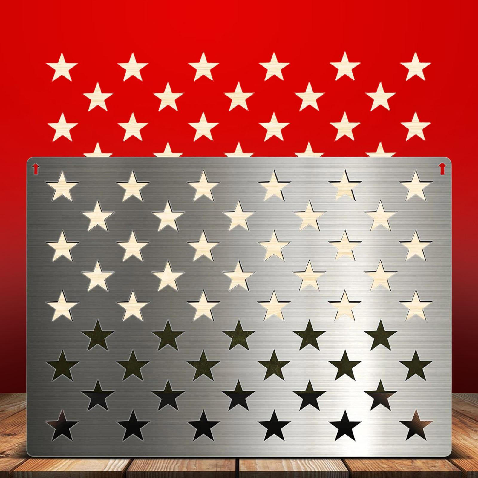 American Flag 50 Star Stencil Template DIY Crafts Multipurpose Carving Drawing Supplies for
American Flag 50 Star Stencil Template DIY Crafts Multipurpose Carving Drawing Supplies for