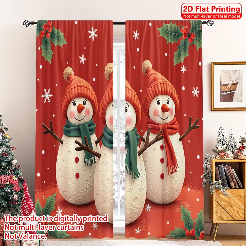 2pcs 2D flat printing Merry Christmas Window Curtains Christmas Snowman Holiday 100% Polyester Without Electricity Party 52.50×116.00 CM 2pcs
2pcs 2D flat printing Merry Christmas Window Curtains Christmas Snowman Holiday 100% Polyester Without Electricity Party 52.50×116.00 CM 2pcs