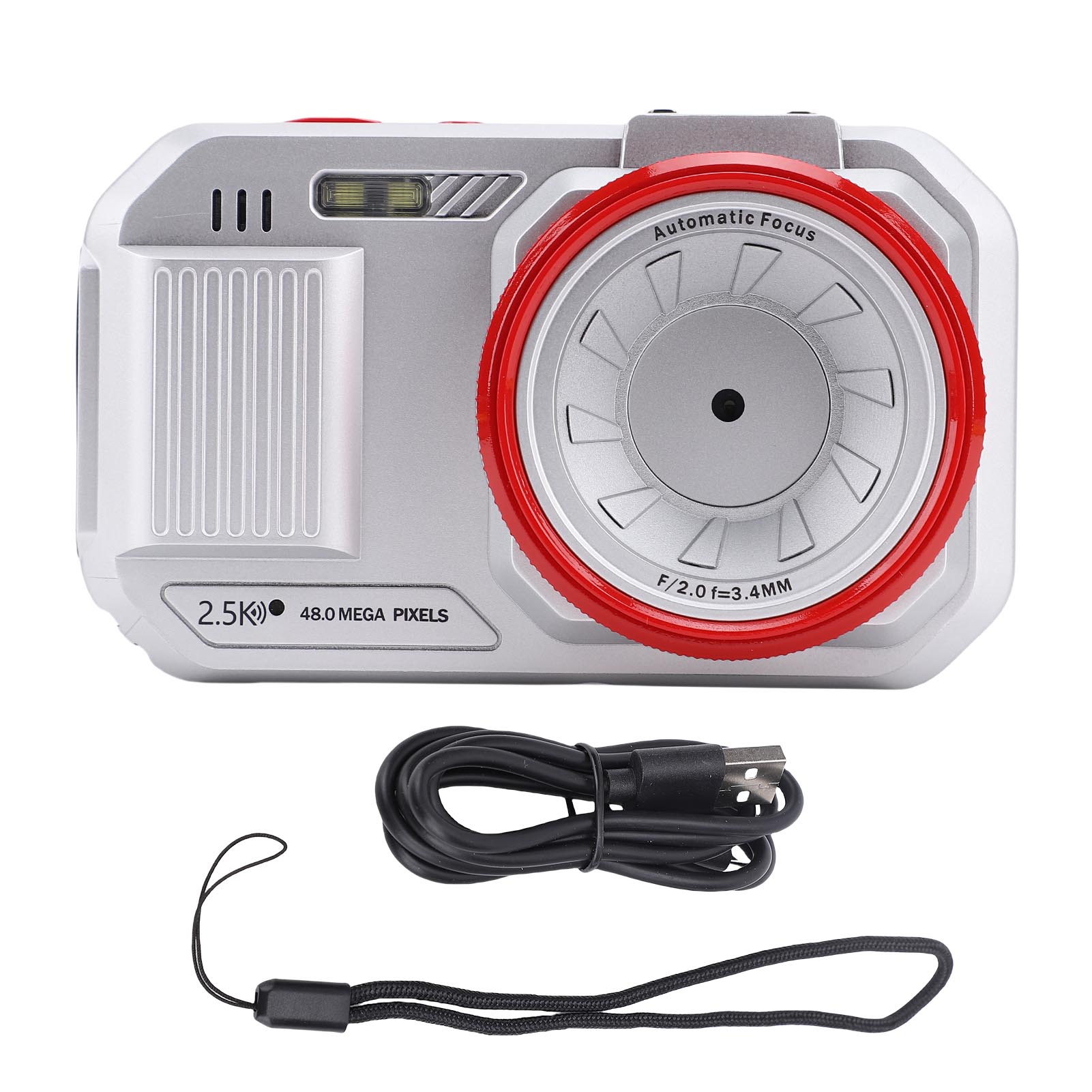 Dual Screens Digital Camera 48MP HD 16x Zoom Autofocus WiFi Digital Video Camera with 2.8 Inch білий
Dual Screens Digital Camera 48MP HD 16x Zoom Autofocus WiFi Digital Video Camera with 2.8 Inch білий