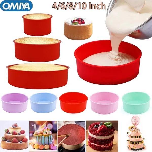 4/6/8/10-дюймовая круглая силиконовая форма для выпечки теста для кексов Форма для выпечки Аксессуары для выпечки Силиконовые формы
4/6/8/10-дюймовая круглая силиконовая форма для выпечки теста для кексов Форма для выпечки Аксессуары для выпечки Силиконовые формы