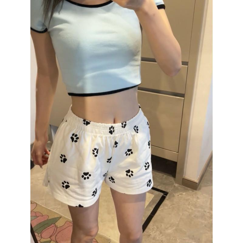 Dog Paw Print Shorts for Women In Summer New Style Design Loose A-line Casual Ice Silk Wide-leg Pants S белый
Dog Paw Print Shorts for Women In Summer New Style Design Loose A-line Casual Ice Silk Wide-leg Pants S белый