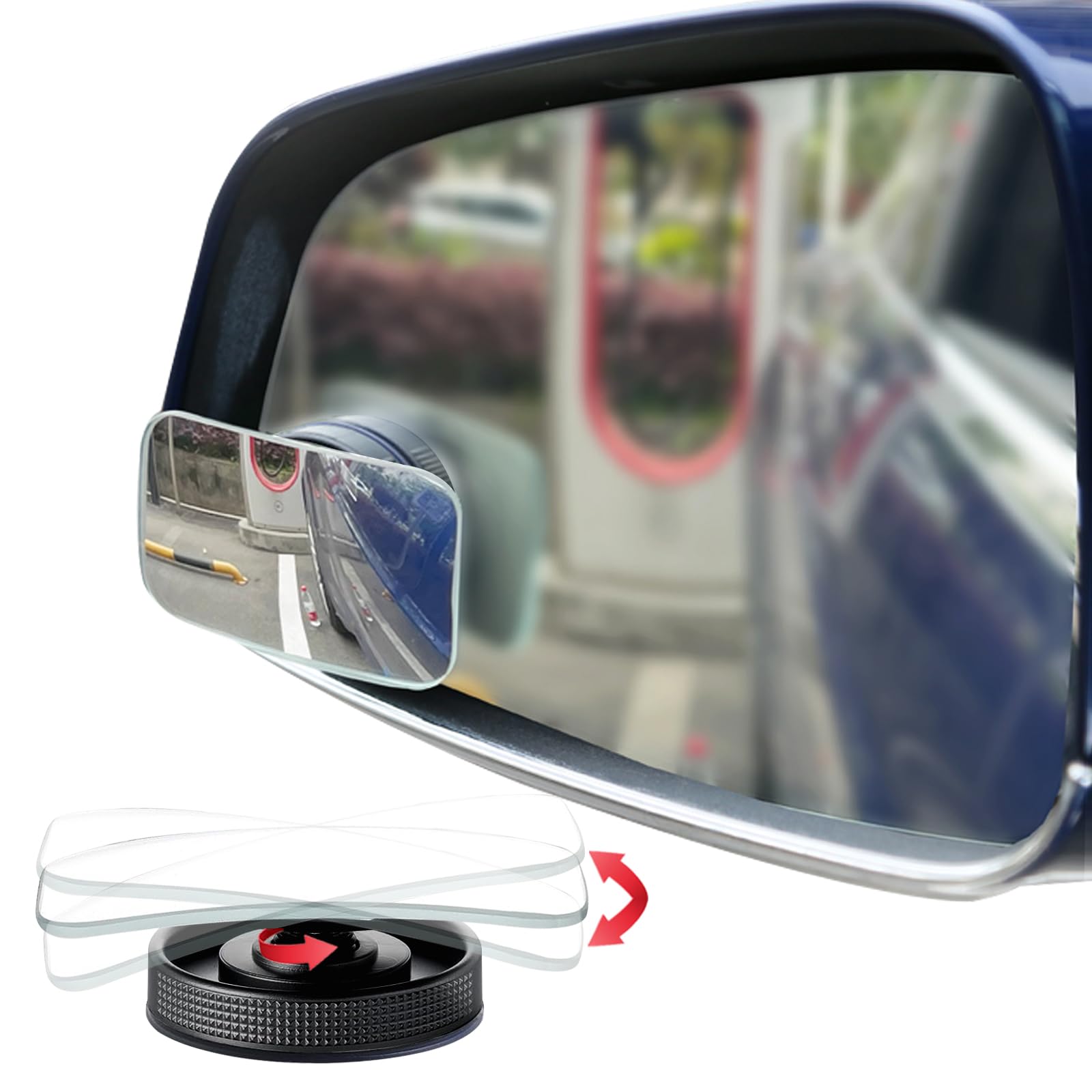Suction Cup Blind Spot Mirror, Ampper HD Glass Frameless Removable Wide Angle Rear Mirror (Rectangular, Pack 2)
Suction Cup Blind Spot Mirror, Ampper HD Glass Frameless Removable Wide Angle Rear Mirror (Rectangular, Pack 2)