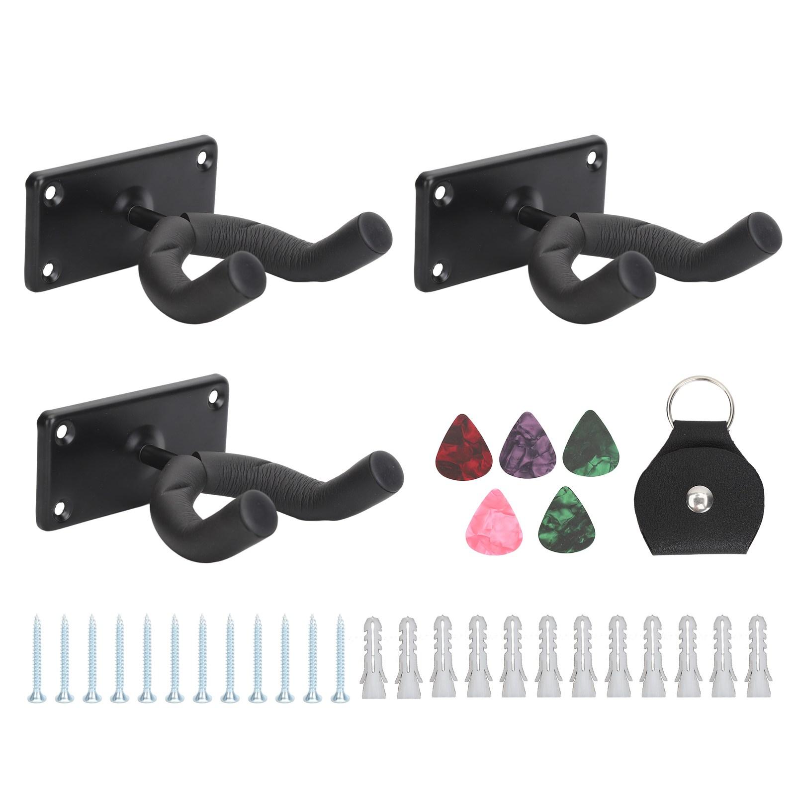 3Pcs Guitar Wall Mount Hanger Hook Bracket Iron Metal Holder for Bass Volin with Accessories
3Pcs Guitar Wall Mount Hanger Hook Bracket Iron Metal Holder for Bass Volin with Accessories