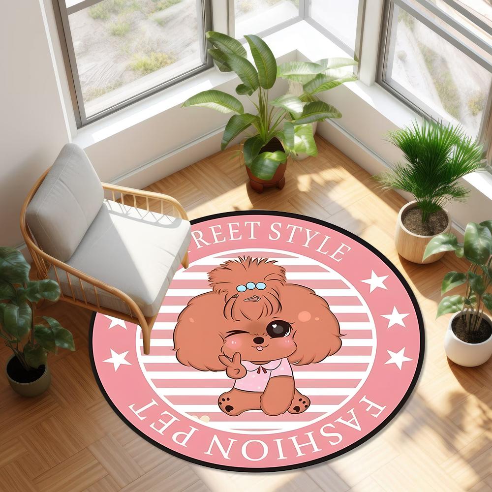 Cute Pug Round Rug, Kawaii Dog Print Non-Slip Floor Mat for Living Room, Bedroom, Home Decor, Circle Area Rug Bedroom Decor 60cmx60cm
Cute Pug Round Rug, Kawaii Dog Print Non-Slip Floor Mat for Living Room, Bedroom, Home Decor, Circle Area Rug Bedroom Decor 60cmx60cm