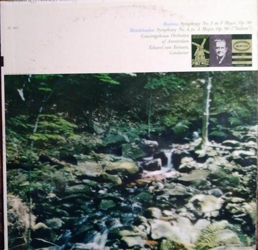 LP Record BRAHMS MENDELSSOHN EDUARD VAN BEI Symphony No. 3 In F Major Opus 90 LC3411 EPIC 1957 US Classical Used
LP Record BRAHMS MENDELSSOHN EDUARD VAN BEI Symphony No. 3 In F Major Opus 90 LC3411 EPIC 1957 US Classical Used