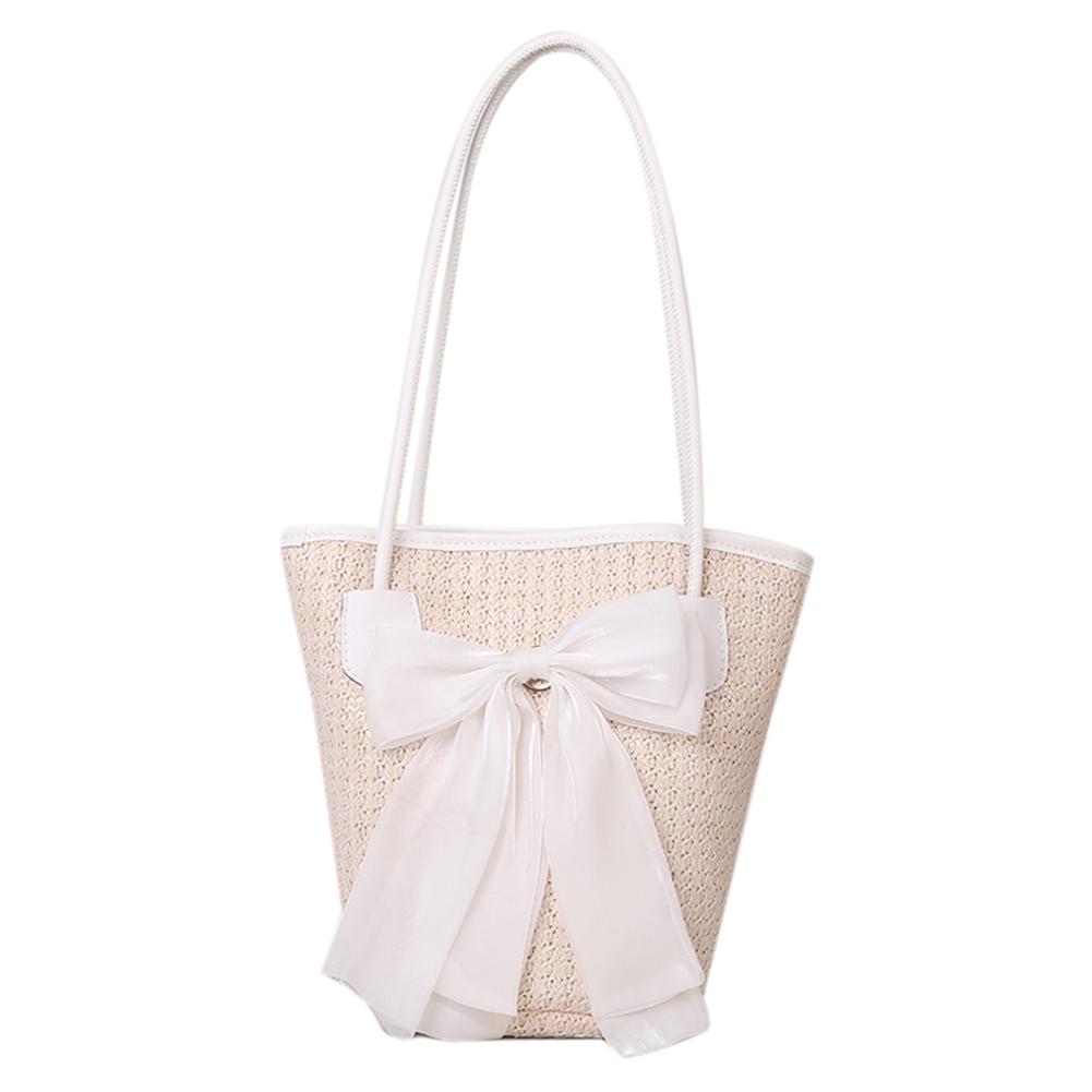 Women Weaving Travel Handbag Large Capacity Simple Shoulder Bag Hasp Closure Straw Beach Handbag Ladies Summer Daily Bag білий
Women Weaving Travel Handbag Large Capacity Simple Shoulder Bag Hasp Closure Straw Beach Handbag Ladies Summer Daily Bag білий