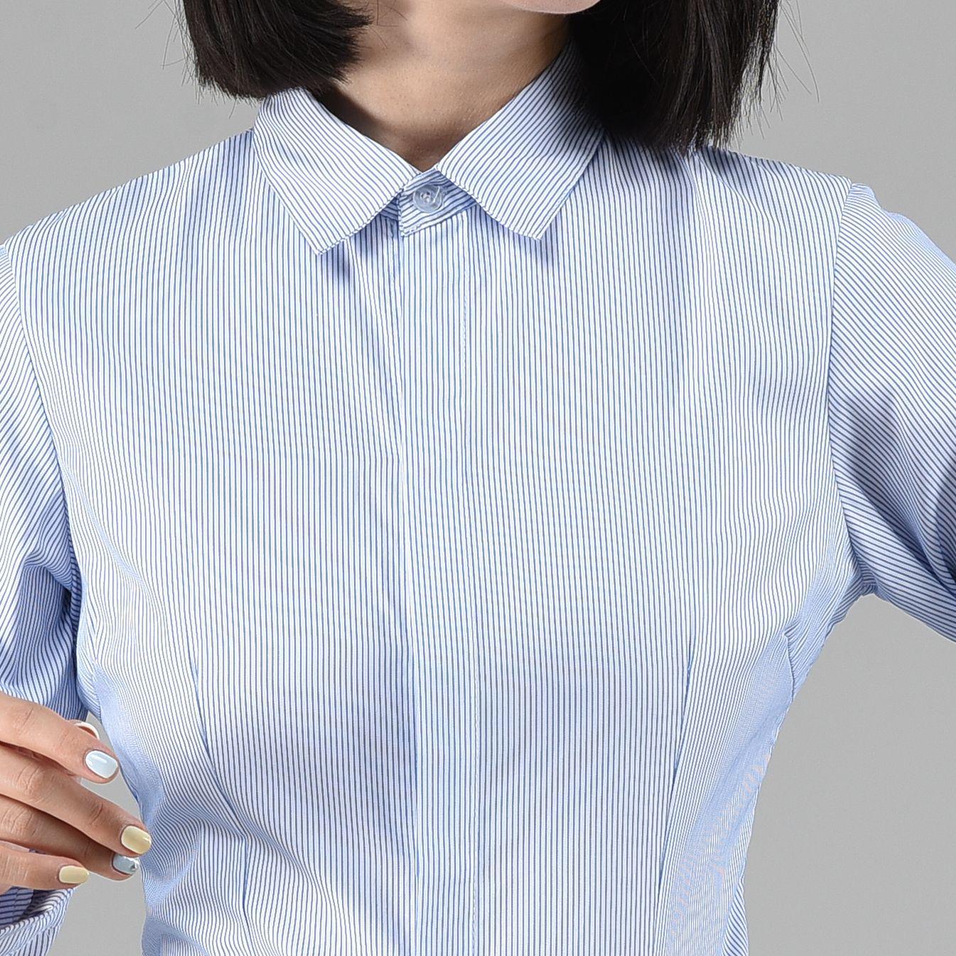 Blue Stripe V-Neck Slim Fit Hotel Work Blouse - Plus Size Short Sleeve OL Shirt 4XL for 146-157 jin
Blue Stripe V-Neck Slim Fit Hotel Work Blouse - Plus Size Short Sleeve OL Shirt 4XL for 146-157 jin