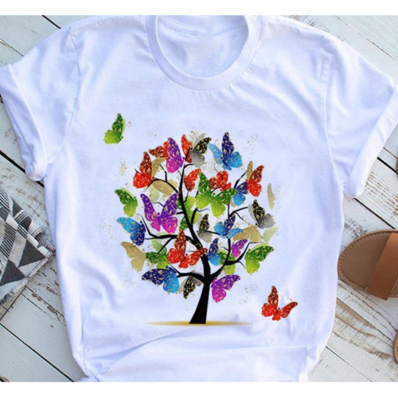 Short Sleeved Butterfly Tree Casual Short Sleeved Women s Casual 3D T-shirt Women s T-shirt S
Short Sleeved Butterfly Tree Casual Short Sleeved Women s Casual 3D T-shirt Women s T-shirt S