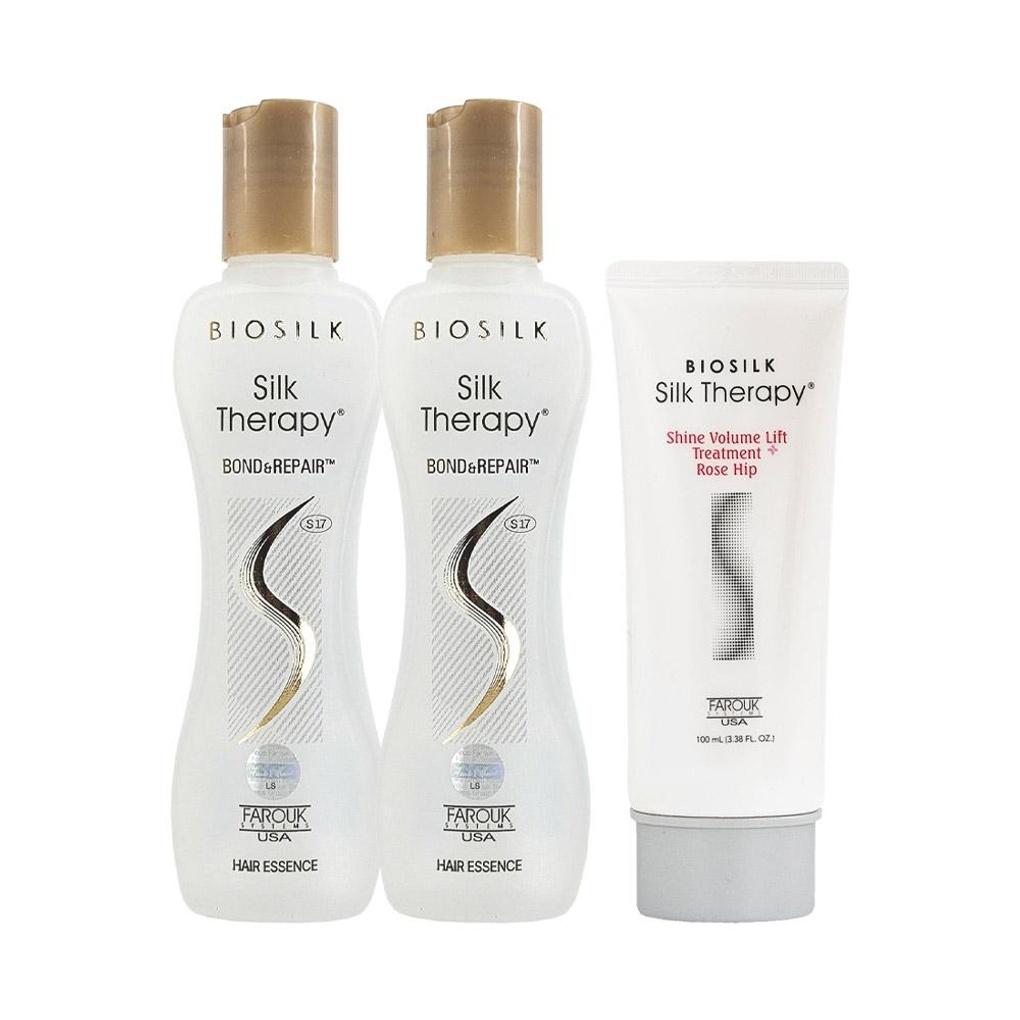 Silk Therapy Bond & Repair Hair Essence 130 x 2 + Treatment 100 Silk Therapy Bond & Repair 130 x 2 + Treatment 100
Silk Therapy Bond & Repair Hair Essence 130 x 2 + Treatment 100 Silk Therapy Bond & Repair 130 x 2 + Treatment 100