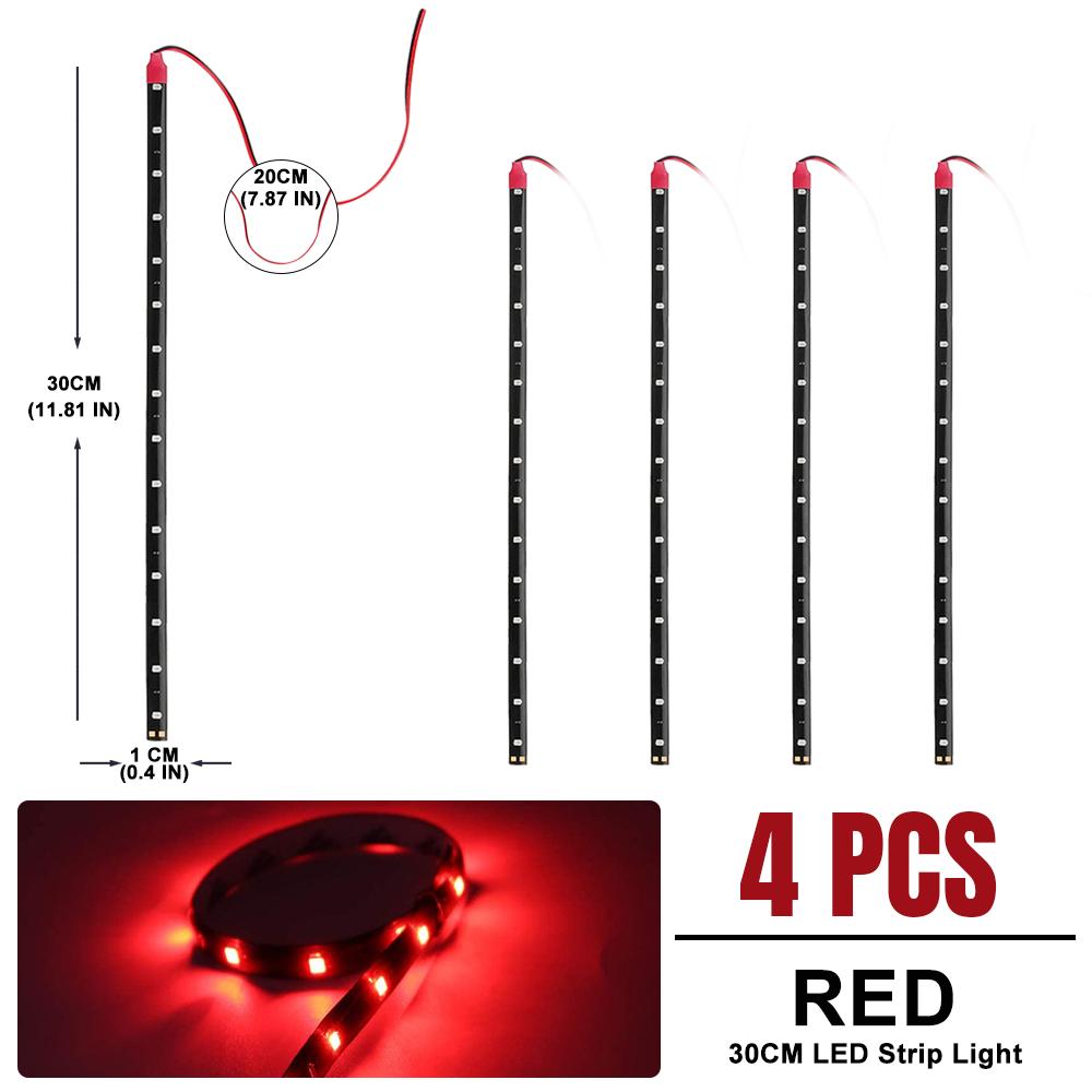 4/10 PCS 30CM Led Strips Light Atmosphere Decorative Lights Car Inerior Styling Lights DRL 12V 15LED Daytime Running Lamps Red 4 PCS Red
4/10 PCS 30CM Led Strips Light Atmosphere Decorative Lights Car Inerior Styling Lights DRL 12V 15LED Daytime Running Lamps Red 4 PCS Red