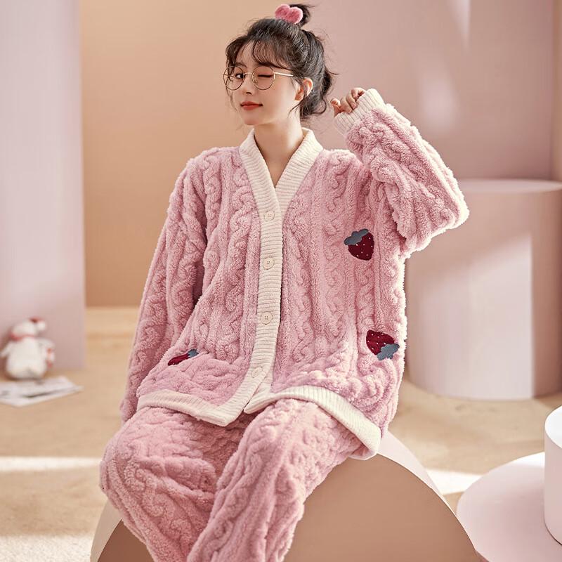 Женская осенне-зимняя толстая кардиганная пижама
Женская осенне-зимняя толстая кардиганная пижама