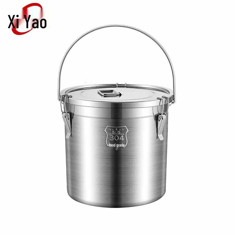 Xiyao 304 Stainless Steel Portable Sealed Food Bucket
Xiyao 304 Stainless Steel Portable Sealed Food Bucket
