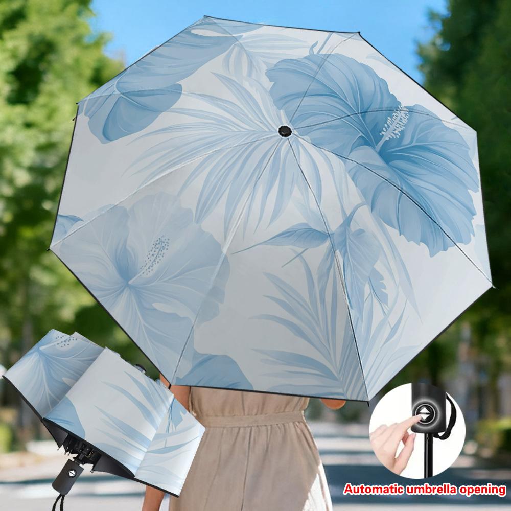 1pc Open/Close Blue Hibiscus Flower & Monstera Leaf Umbrella - Blocking, 8-Rib Heavy-Duty Frame, Compact Portable Folding Para (as the picture,Iron&8K)
1pc Open/Close Blue Hibiscus Flower & Monstera Leaf Umbrella - Blocking, 8-Rib Heavy-Duty Frame, Compact Portable Folding Para (as the picture,Iron&8K)