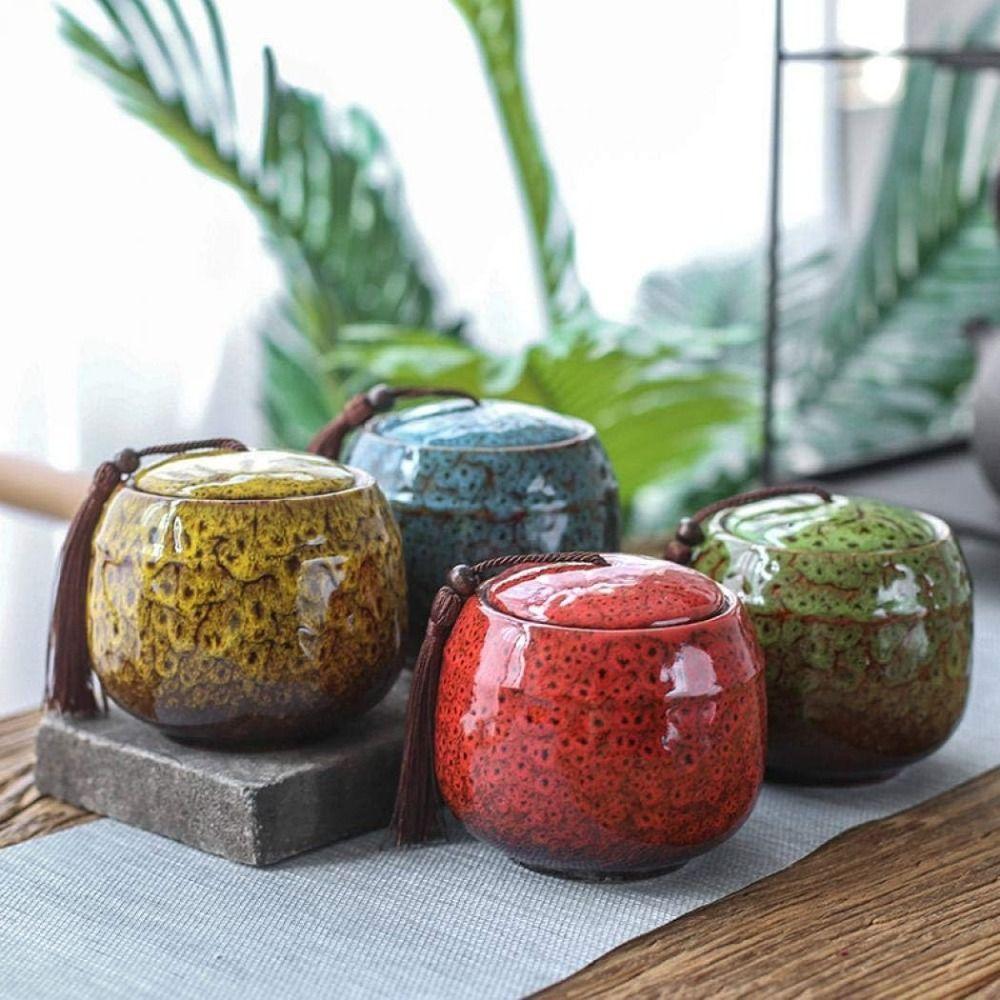 Colorful Tea Organize Box Portable Coffee Canister Chinese Style Food Storage Container Household S синій
Colorful Tea Organize Box Portable Coffee Canister Chinese Style Food Storage Container Household S синій