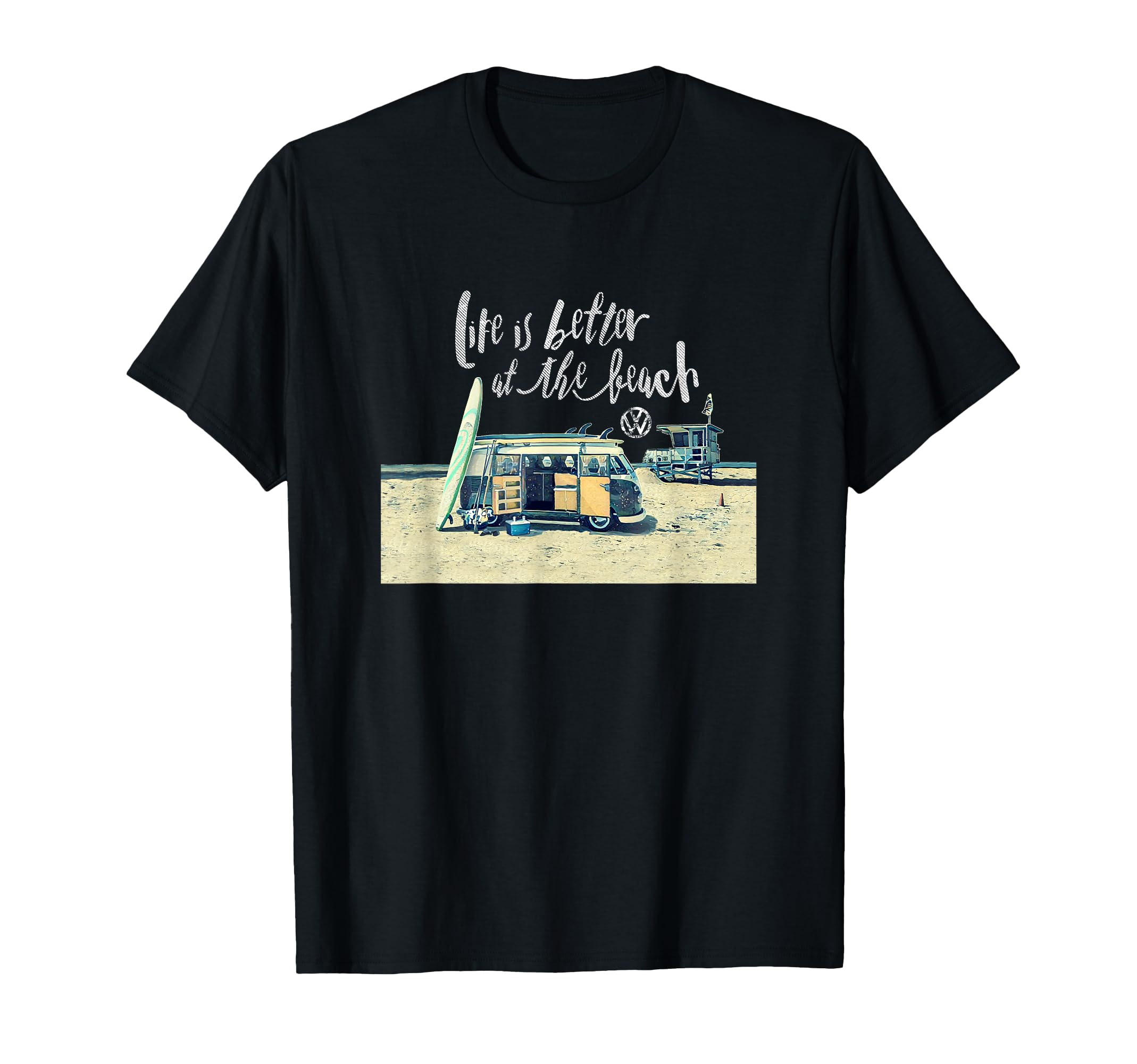 Volkswagen Life is Better by the Beach Camper T-Shirt
Volkswagen Life is Better by the Beach Camper T-Shirt