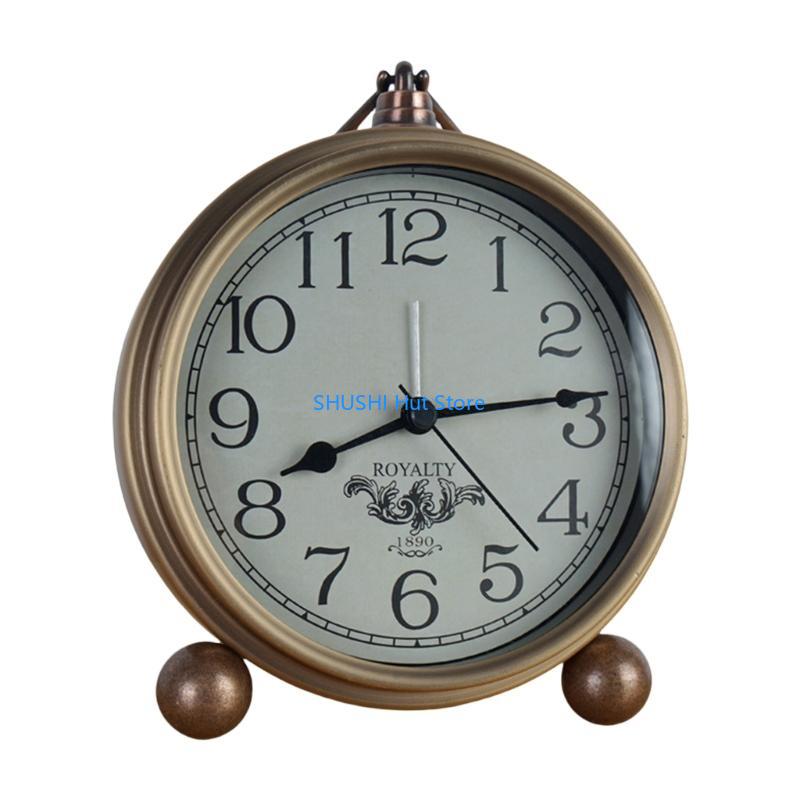 Retro Metal Shelf Clock for Living Room and Bathroom Quiet Movement Desk Clocks D57B
Retro Metal Shelf Clock for Living Room and Bathroom Quiet Movement Desk Clocks D57B