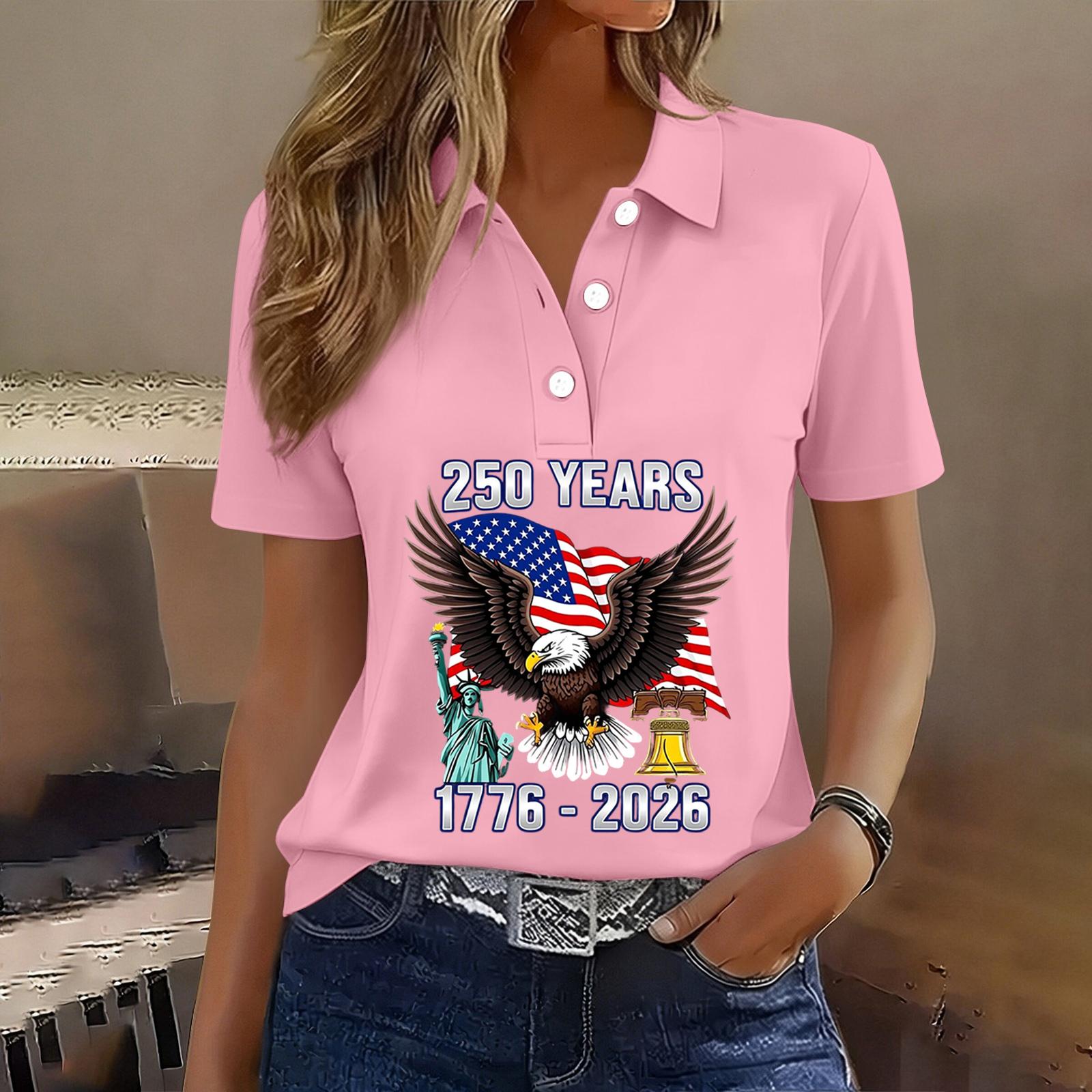 Women Casual Button Front Short Sleeve T Shirt Independence Day Print Patriotic Summer Top Lightweight Soft Fabric XXL рожевий
Women Casual Button Front Short Sleeve T Shirt Independence Day Print Patriotic Summer Top Lightweight Soft Fabric XXL рожевий