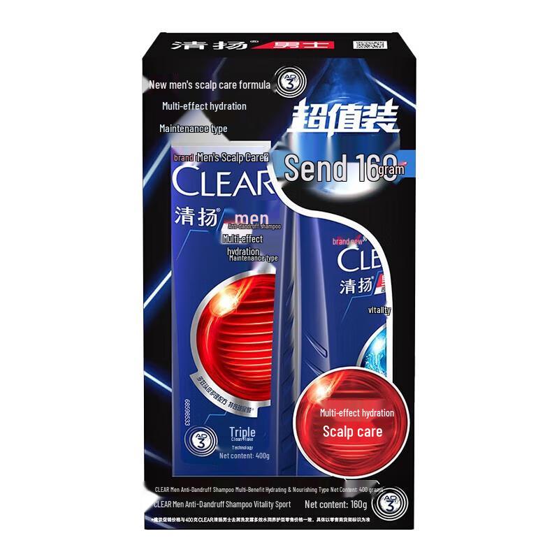 Clear Men Anti-Dandruff Multi-Effect Moisturizing Shampoo
Clear Men Anti-Dandruff Multi-Effect Moisturizing Shampoo