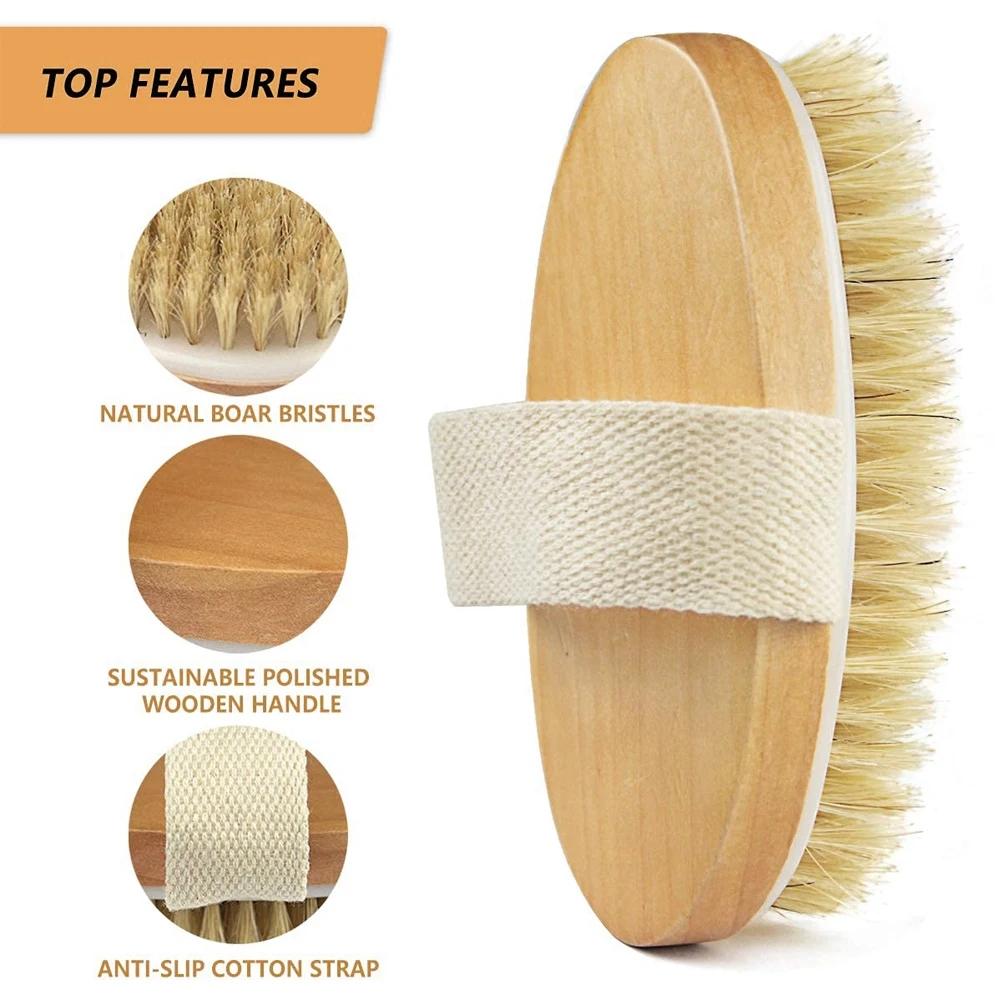 Wet and Dry Body Brush Exfoliator with Soft Bristles Body Scrub Brush for Cellulite and Lymphatic Bath Shower Skin Care Tool хаки
Wet and Dry Body Brush Exfoliator with Soft Bristles Body Scrub Brush for Cellulite and Lymphatic Bath Shower Skin Care Tool хаки