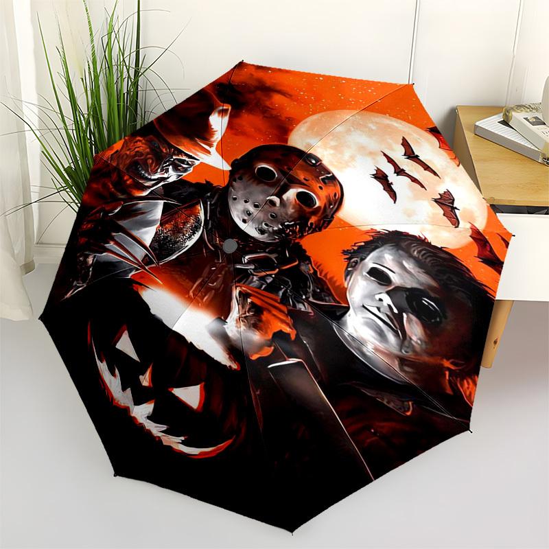Halloween Horror Themed Automatic Opening and Closing Umbrella, Compact Travel Umbrella, Lightweight and Portable, Suitable for Beach Commut
Halloween Horror Themed Automatic Opening and Closing Umbrella, Compact Travel Umbrella, Lightweight and Portable, Suitable for Beach Commut