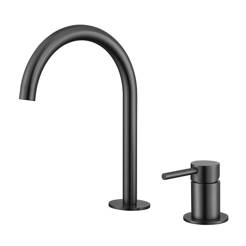 Stainless Steel Bathroom Basin Faucet Two Holes Widespread Brushed Gold Bathroom Faucet Sink Tap 360 Rotating Hot Cold Mixer include 60cm hose
Stainless Steel Bathroom Basin Faucet Two Holes Widespread Brushed Gold Bathroom Faucet Sink Tap 360 Rotating Hot Cold Mixer include 60cm hose