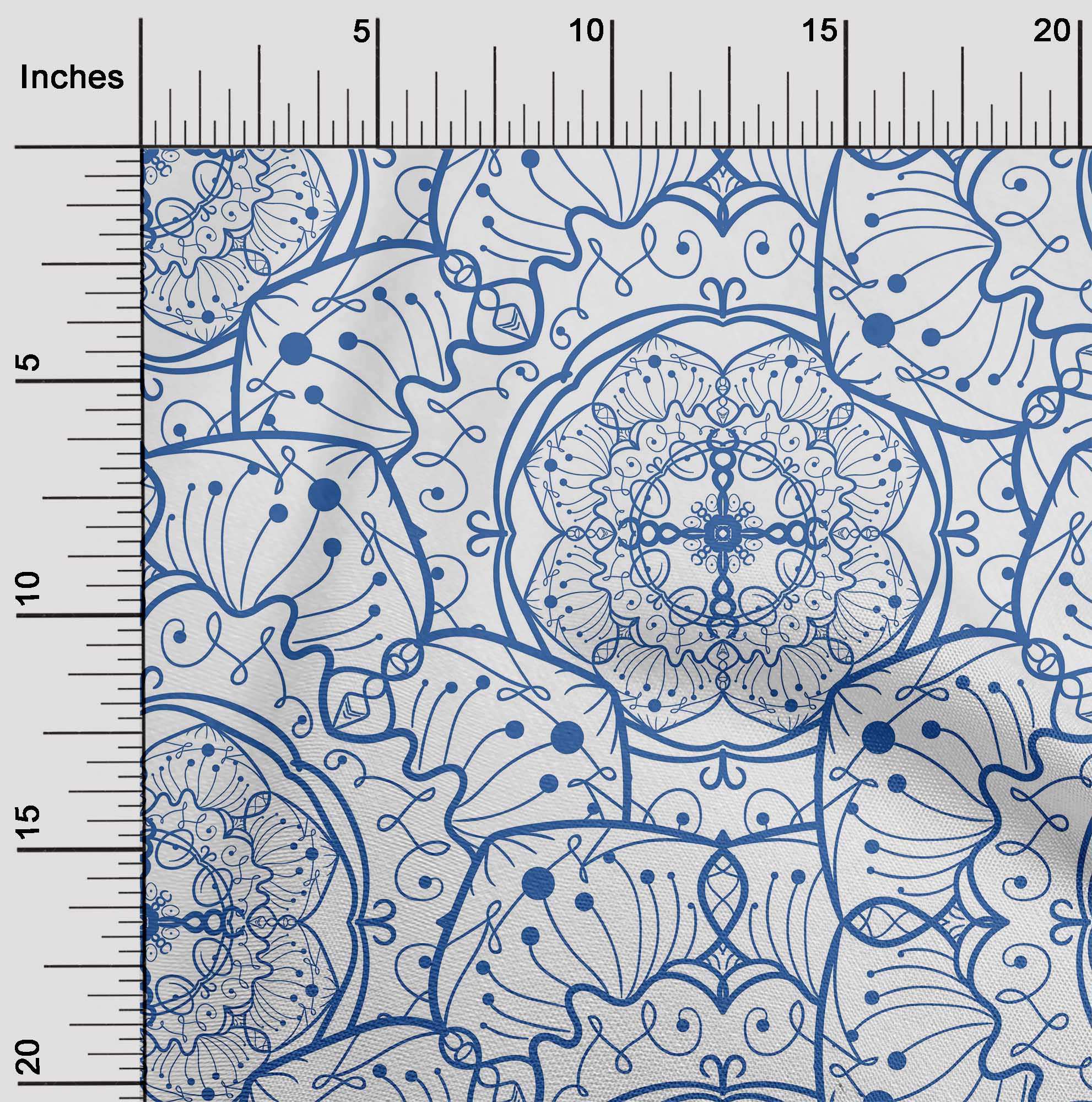 OneOone Cotton Flex Blue Fabric Artistic Mandala Швейний матеріал Тканина з принтом у дворі 40 дюймів 42 Inch Wide - Viscose Chiffon бірюзовий колір синій
OneOone Cotton Flex Blue Fabric Artistic Mandala Швейний матеріал Тканина з принтом у дворі 40 дюймів 42 Inch Wide - Viscose Chiffon бірюзовий колір синій