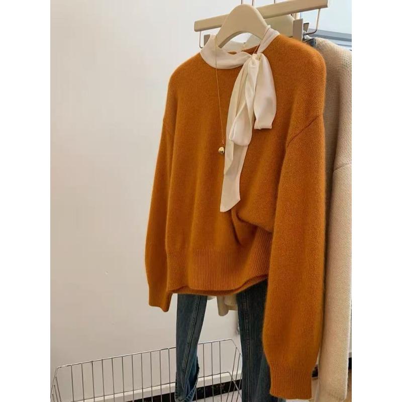 Свободный мягкий восковой пуловер женский свитер ленивый высокий сенс маленький утолщенный внутри можно носить снаружи закатно-оранжевый L
Свободный мягкий восковой пуловер женский свитер ленивый высокий сенс маленький утолщенный внутри можно носить снаружи закатно-оранжевый L