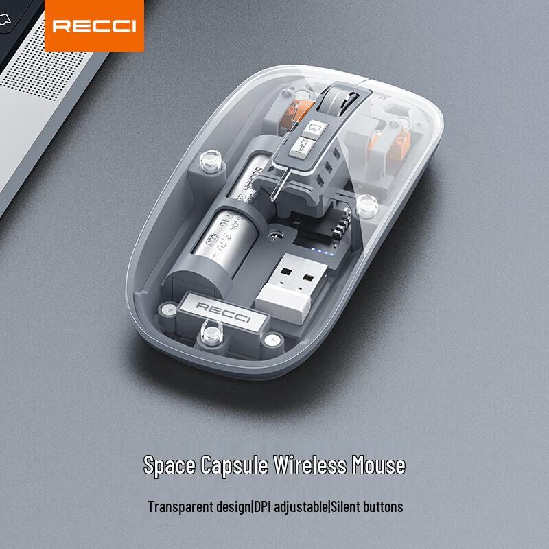 Recci Transparent Wireless Bluetooth Mouse
Recci Transparent Wireless Bluetooth Mouse
