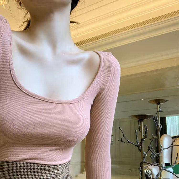 Autumn/Winter Sexy Clavicle U-Neck Long Sleeve Base Layer Top XL (suggested 111-125 jin)
Autumn/Winter Sexy Clavicle U-Neck Long Sleeve Base Layer Top XL (suggested 111-125 jin)