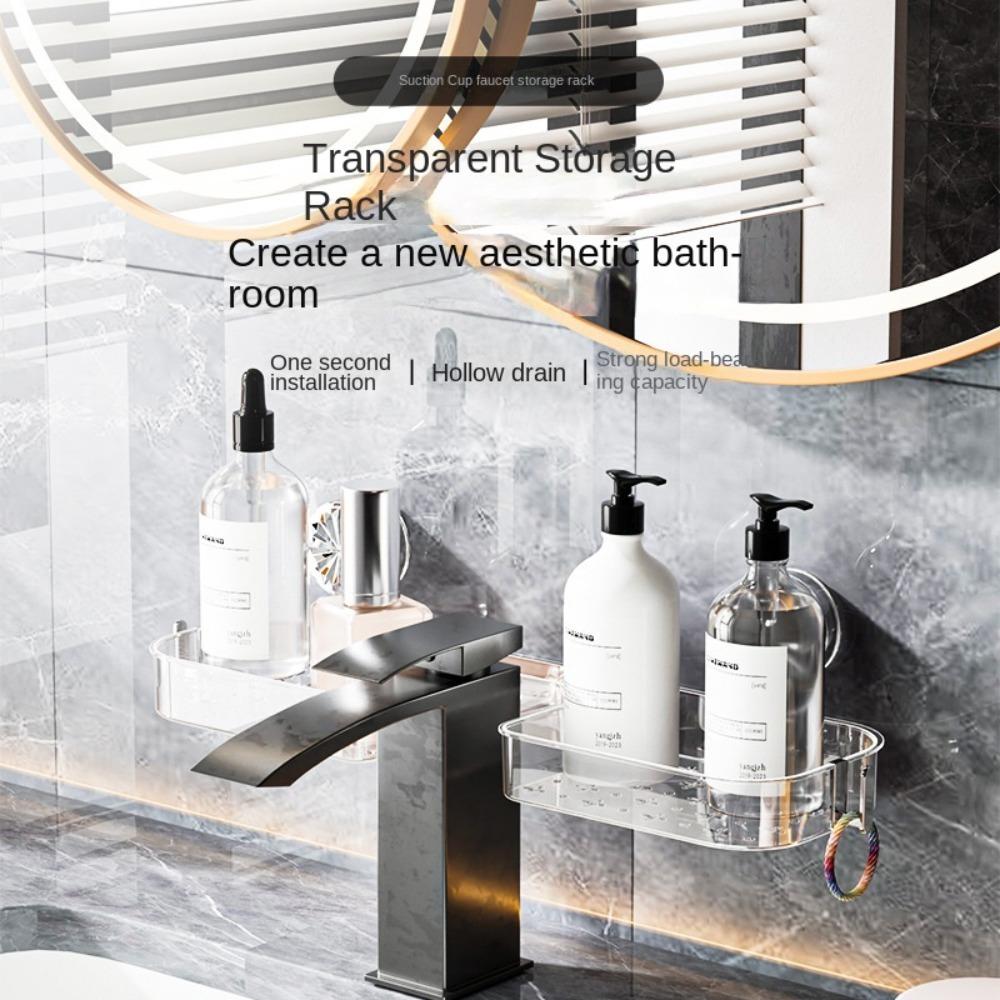 Suction Cup Faucet Organizer No Drilling Bathroom Wash Shelf Practical Faucet Storage Rack Toilet прозорий
Suction Cup Faucet Organizer No Drilling Bathroom Wash Shelf Practical Faucet Storage Rack Toilet прозорий