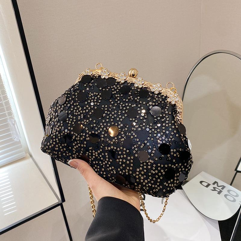 2026 New Sparkling Shell Bag Women s Fashion Shoulder Bag with Chain Strap Small Cloud Bag for Ladies чёрный
2026 New Sparkling Shell Bag Women s Fashion Shoulder Bag with Chain Strap Small Cloud Bag for Ladies чёрный