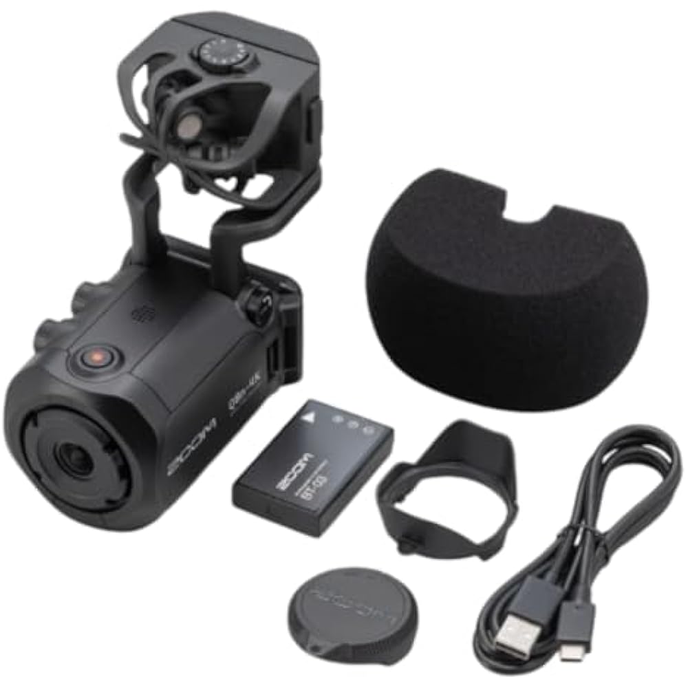 ZOOM 4K Video Camera Recorder, Q8n-4K, XLR, 2-System Input Compatible, 150° Wide Angle, Perfect f...
ZOOM 4K Video Camera Recorder, Q8n-4K, XLR, 2-System Input Compatible, 150° Wide Angle, Perfect f...