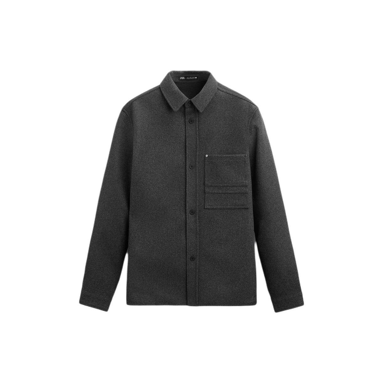 Zara Solid Color Pocket Detail Casual Long Sleeve Shirt Men shirts Gray 5070314-802 L
Zara Solid Color Pocket Detail Casual Long Sleeve Shirt Men shirts Gray 5070314-802 L