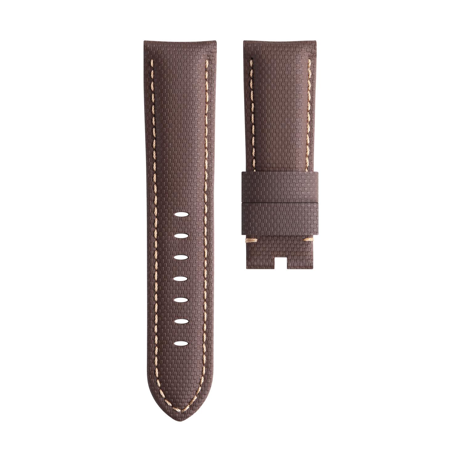 22mm 24mm 26mm Nylon Woven Pattern Fluororubber FKM Rubber With Back Leahter Watchband For Panerai Strap Watchbands PAM441/111 26-22mm&Without Buckle коричневий
22mm 24mm 26mm Nylon Woven Pattern Fluororubber FKM Rubber With Back Leahter Watchband For Panerai Strap Watchbands PAM441/111 26-22mm&Without Buckle коричневий
