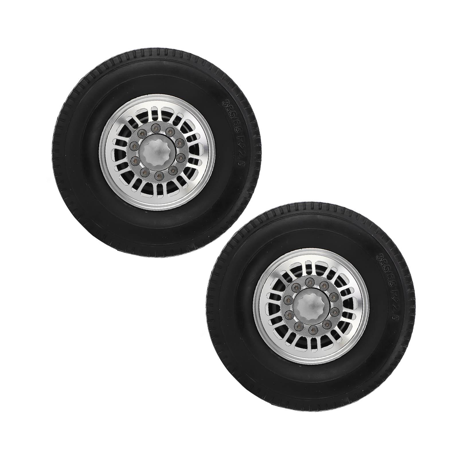 2pcs RC Tire and Wheel Hub Set Aluminum Alloy Rims Hub Rubber Tires Replacement for Tamiya 1/14 Dump Truck
2pcs RC Tire and Wheel Hub Set Aluminum Alloy Rims Hub Rubber Tires Replacement for Tamiya 1/14 Dump Truck