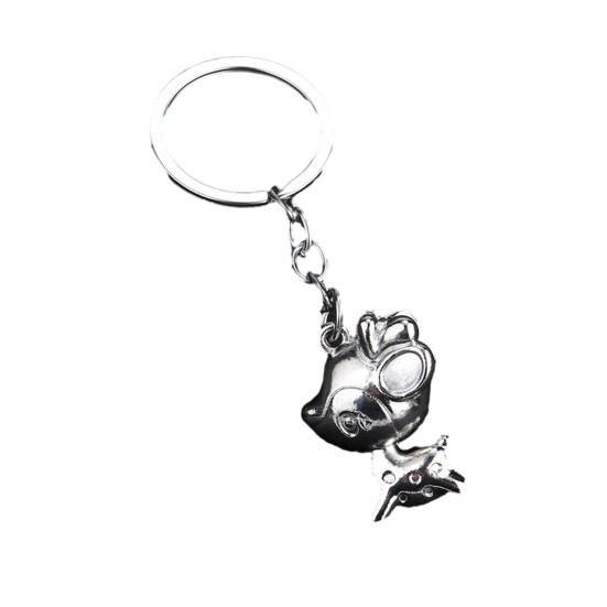 Keychain Pendant Little Deer Design Zinc Alloy Key Chain with Metal Ring Chain Buckle Portable Lightweight Key Holder Backpack Car Accessory
Keychain Pendant Little Deer Design Zinc Alloy Key Chain with Metal Ring Chain Buckle Portable Lightweight Key Holder Backpack Car Accessory