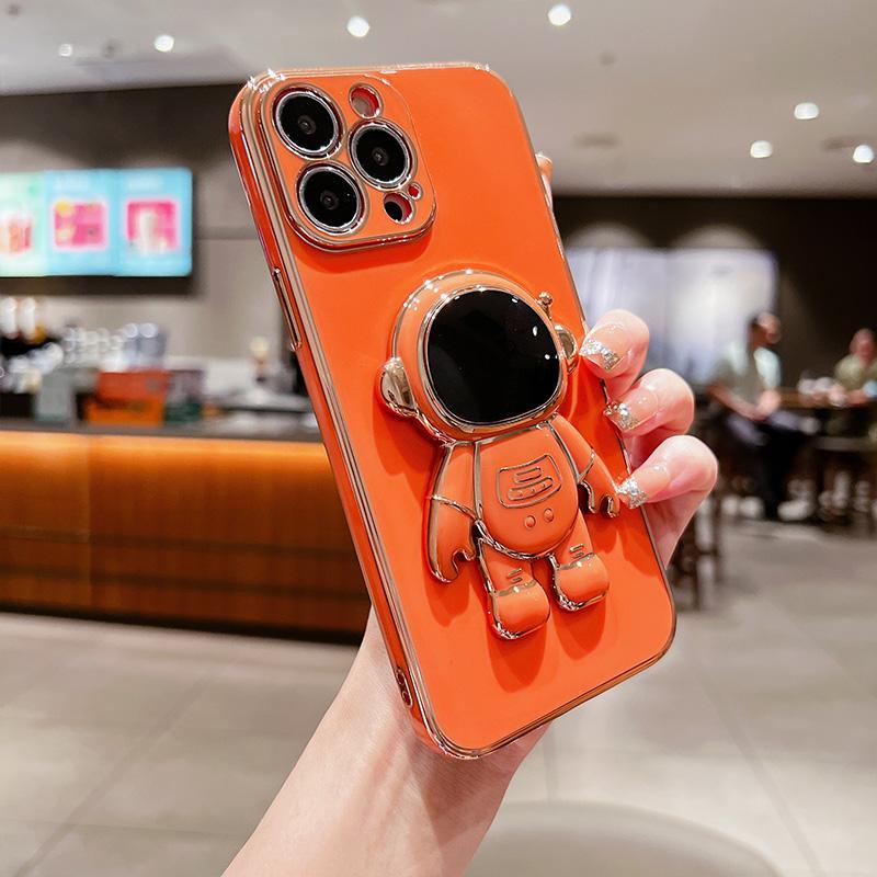 Electroplating Astronaut Bracket Phone Case For IPhone 17 16 15 14 13 12 11 Pro Max SE2/SE3 Xs Xr Silicone Protective Lens Cover For iPhone 13
Electroplating Astronaut Bracket Phone Case For IPhone 17 16 15 14 13 12 11 Pro Max SE2/SE3 Xs Xr Silicone Protective Lens Cover For iPhone 13