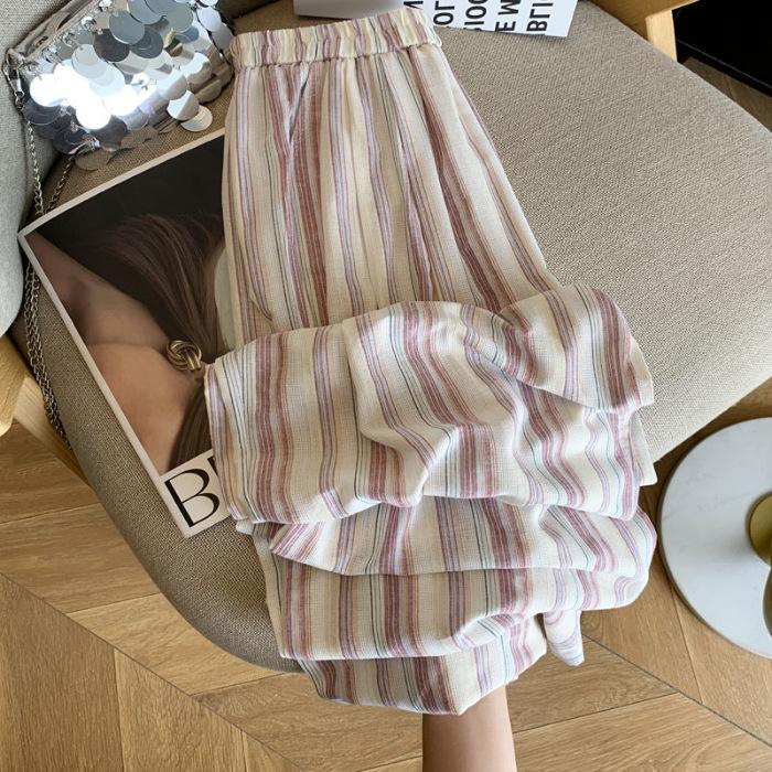Plus Size Jin Striped Tie-Dye Wide-Leg Summer Pants - Loose, Slimming, Casual Style 2XL розовый
Plus Size Jin Striped Tie-Dye Wide-Leg Summer Pants - Loose, Slimming, Casual Style 2XL розовый