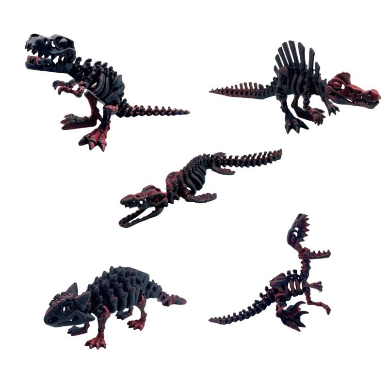 5-piece 3D printed dinosaur set with movable joints, including Ankylosaurus, Sauron, and Spinosaurus, home and decor display pie
5-piece 3D printed dinosaur set with movable joints, including Ankylosaurus, Sauron, and Spinosaurus, home and decor display pie