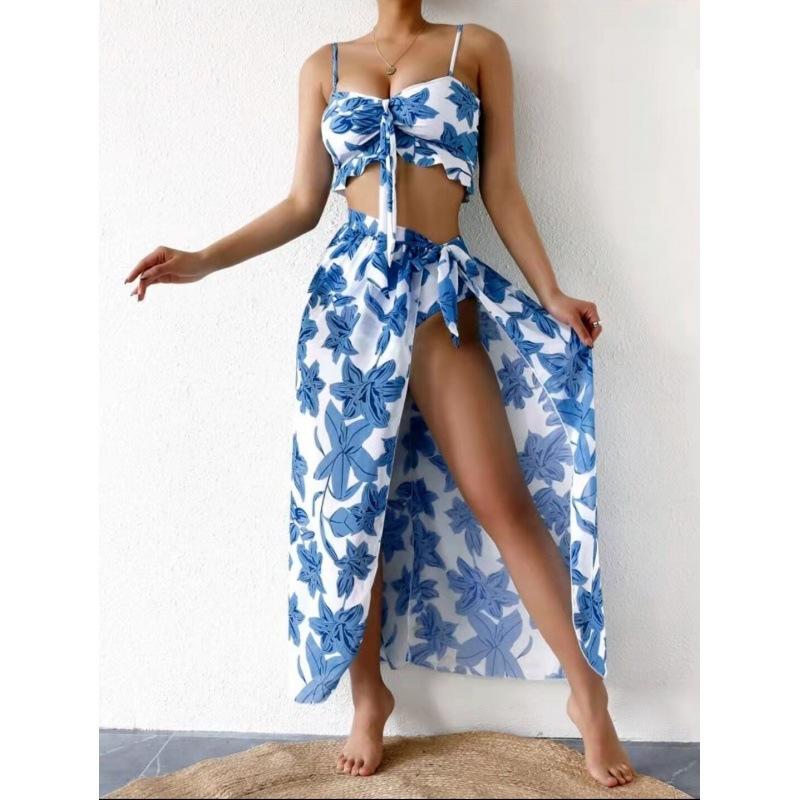 Three-Piece Bikini Set Women Swimsuit Floral Print Beach Wrap Skirt Female Swimwear Bathing Summer Fashion Beachwear XL рожевий
Three-Piece Bikini Set Women Swimsuit Floral Print Beach Wrap Skirt Female Swimwear Bathing Summer Fashion Beachwear XL рожевий