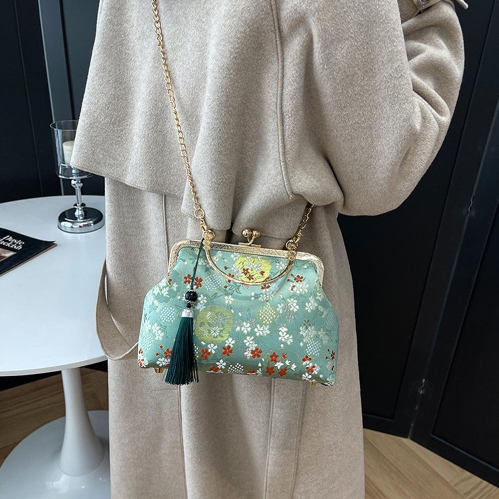 Retro Cheongsam Banquet Bag Flower Crossbody Bags Embossment Kiss Lock Shoulder Bag Wedding зелений
Retro Cheongsam Banquet Bag Flower Crossbody Bags Embossment Kiss Lock Shoulder Bag Wedding зелений