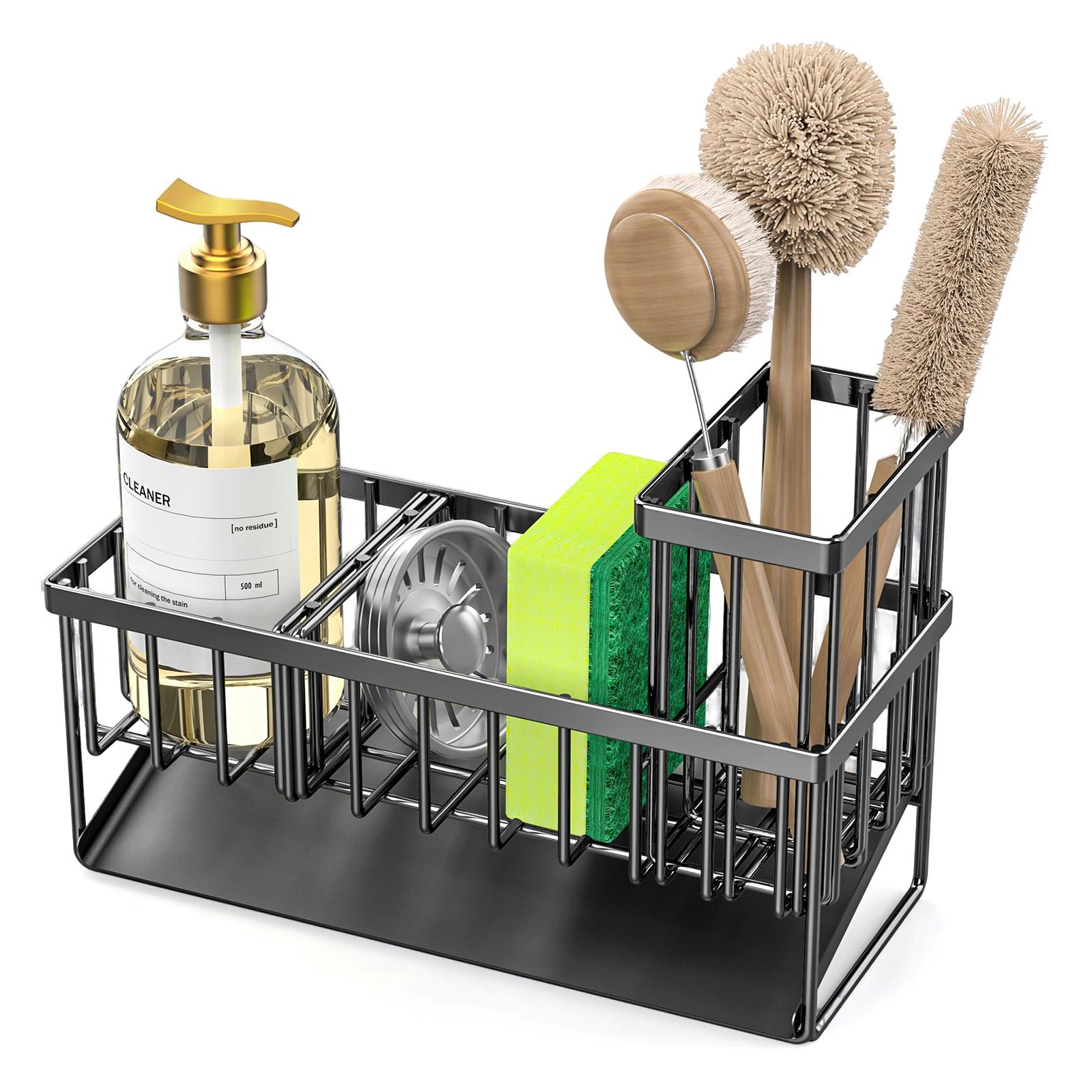 Kitchen Sink Shelf Rack No Drilling Required With Drainage And Cloth Storage чорний
Kitchen Sink Shelf Rack No Drilling Required With Drainage And Cloth Storage чорний