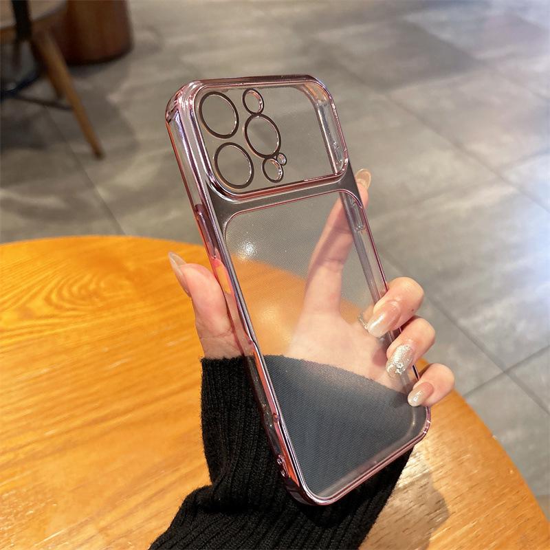 iPhone 17 Pro Max Transparent TPU Plating Case with Large Window Soft Silicone Protective Cover 16 Pro Max рожевий
iPhone 17 Pro Max Transparent TPU Plating Case with Large Window Soft Silicone Protective Cover 16 Pro Max рожевий