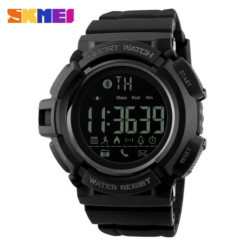 Mobile phone Bluetooth sports waterproof electronic watch step counting reminder watch supports ios Android large dial чорний
Mobile phone Bluetooth sports waterproof electronic watch step counting reminder watch supports ios Android large dial чорний