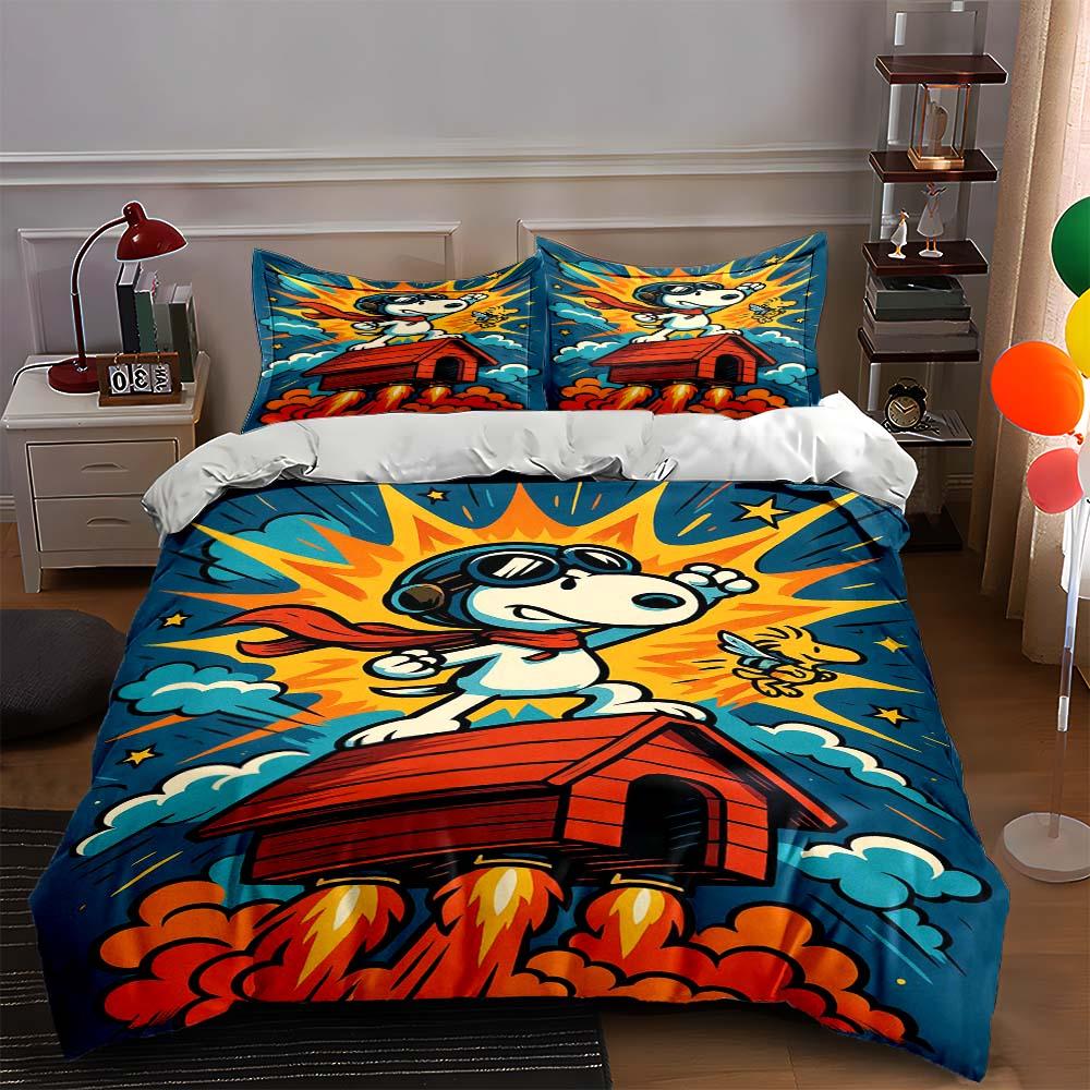 Cartoon dog on rocket. Bedding sets Duvet cover sets Duvet covers Pillowcases(1 * Duvet Cover 2 * Pillowcases, without duvet insert) 135x200cm
Cartoon dog on rocket. Bedding sets Duvet cover sets Duvet covers Pillowcases(1 * Duvet Cover 2 * Pillowcases, without duvet insert) 135x200cm