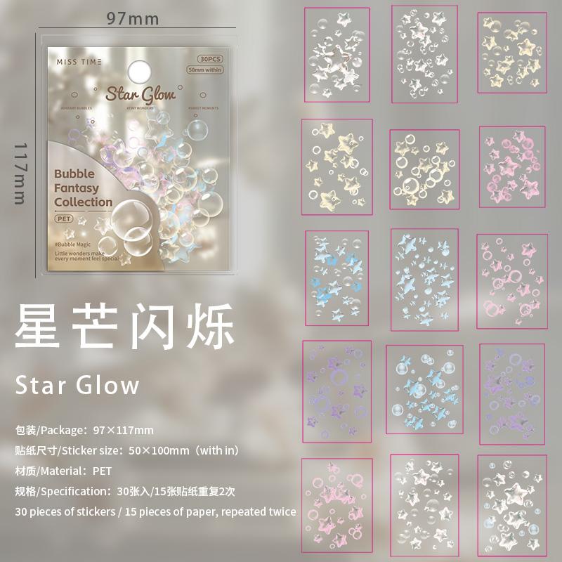 JIAMEI 30sheets Kawaii Ins Bubble Halo PET Decorative Stickers DIY Diary Album Scrapbook Aesthetic Stationery Stickers
JIAMEI 30sheets Kawaii Ins Bubble Halo PET Decorative Stickers DIY Diary Album Scrapbook Aesthetic Stationery Stickers