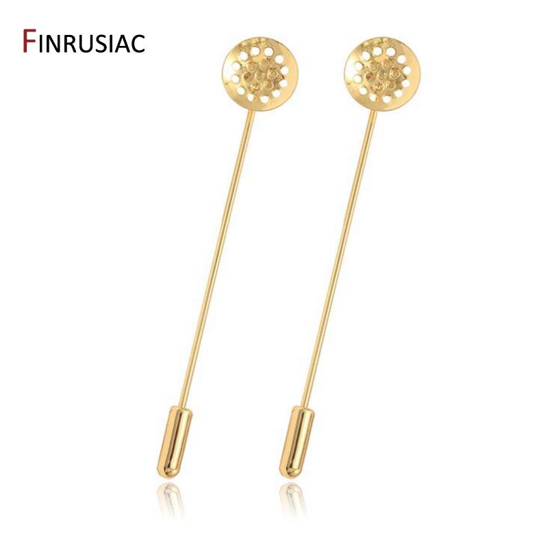 72mm 14K Real Gold Plated Safety Pin Brooch Base Accessories Brooch Blank Fittings Brooches Pins 2 pcs
72mm 14K Real Gold Plated Safety Pin Brooch Base Accessories Brooch Blank Fittings Brooches Pins 2 pcs