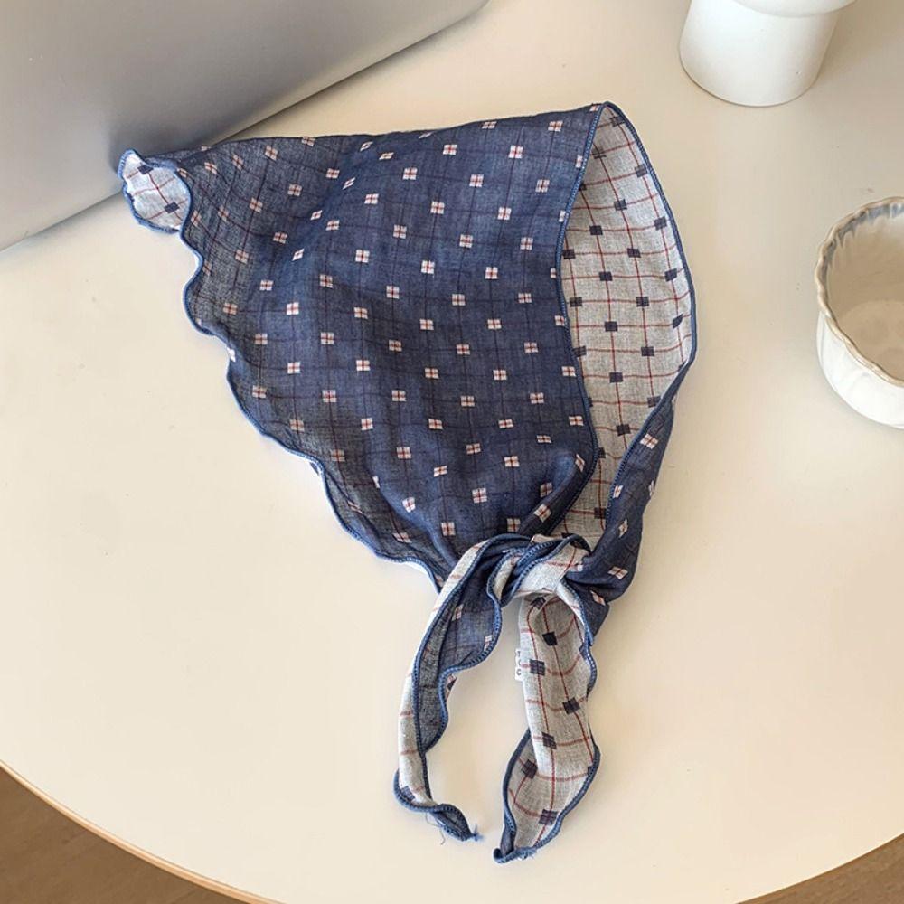 Cotton Pastoral Style Headscarf Turban Triangular Hair Band Sweet Lattice Headscarf Vacation Style1
Cotton Pastoral Style Headscarf Turban Triangular Hair Band Sweet Lattice Headscarf Vacation Style1