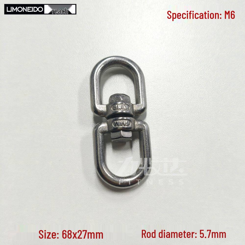 Stainless Steel Fitness Handle Rotary Ring: Figure-8 Anti-Tangle Wire Rope Connector
Stainless Steel Fitness Handle Rotary Ring: Figure-8 Anti-Tangle Wire Rope Connector