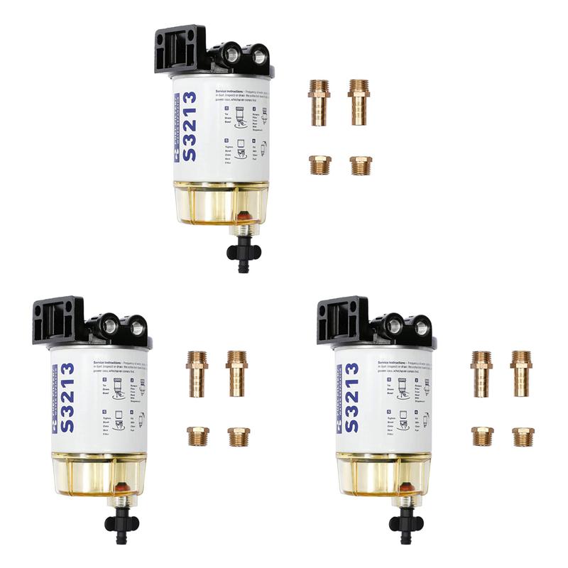 3X S3213 Fuel Water Separator Filter Assembly For Outboard Motor Mercury 35-60494-1 For B32013 18-7932
3X S3213 Fuel Water Separator Filter Assembly For Outboard Motor Mercury 35-60494-1 For B32013 18-7932